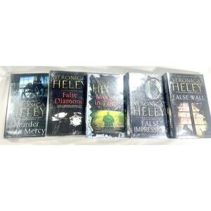 Veronica Heley Book Lot of 5 Hardbacks Murder with Mercy, False Diamond and More